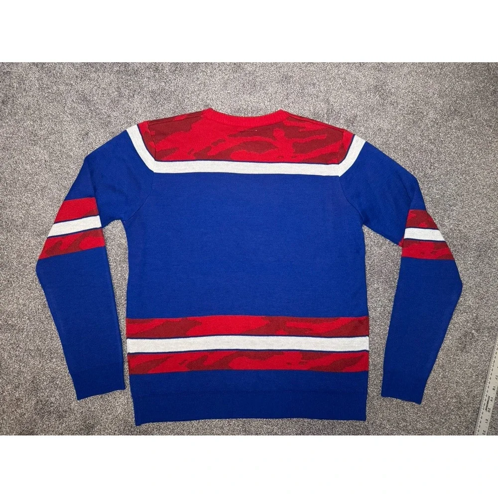 Men's‎ Chicago Cubs Baseball Blue & Red Sweater - Picture 9 of 10